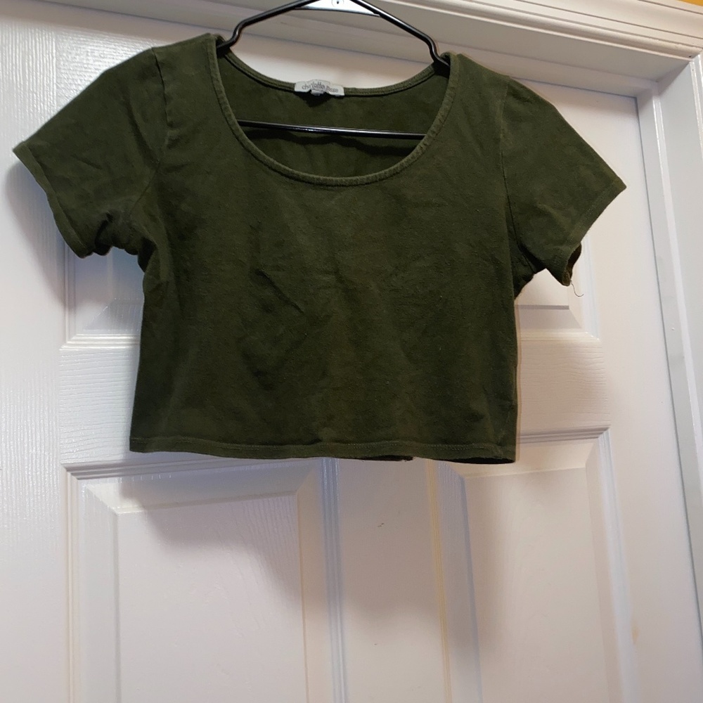 Charlotte Russe Crop Back Cut Out